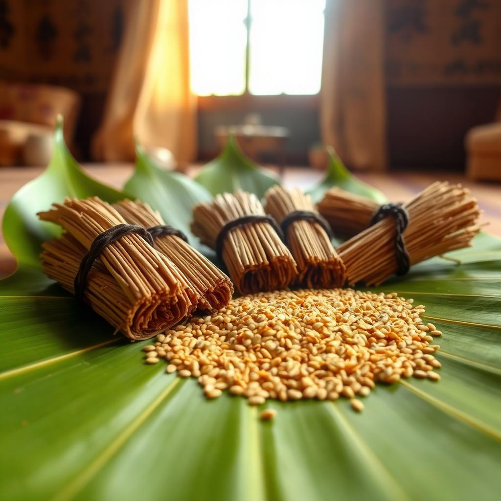 ಕಾರ್ಯಕ್ಕಾಗಿ ಸಿದ್ಧಪಡಿಸಿದ ದರ್ಭೆ ಮತ್ತು ತಿಲ